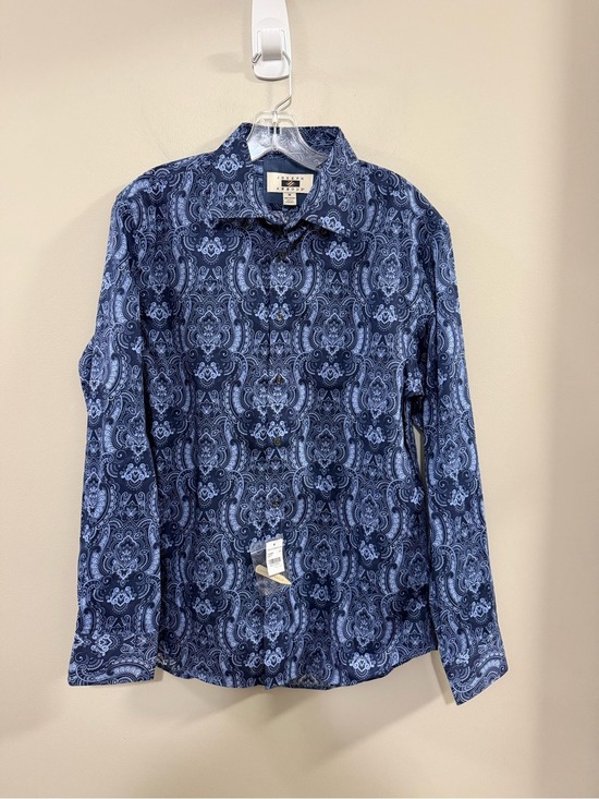 Joseph Abboud Other - NWT Joseph Abboud Navy and White Paisley Button-Up Shirt. Modern Fit. Medium